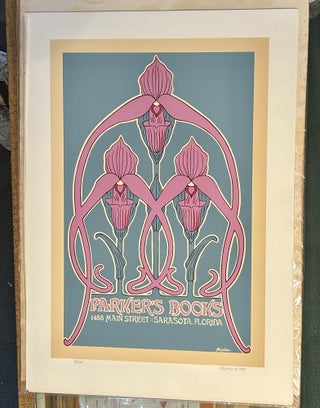 Item #144199 Art Deco A. Parker's Books logo, 1982. Maghee