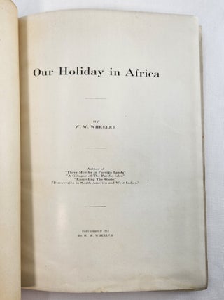 Our Holiday in Afrcia