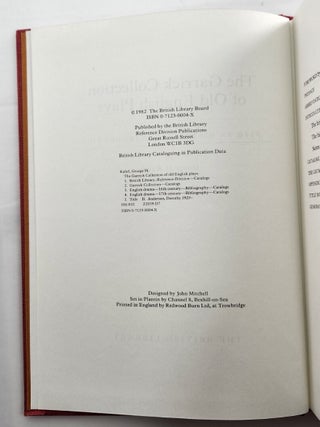 The Garrick Collection of Old English Plays, 1982 Hardcover