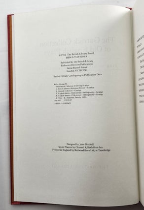The Garrick Collection of Old English Plays, 1982 Hardcover