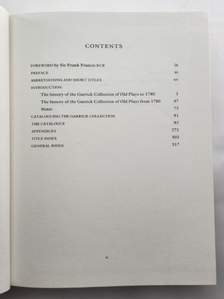 The Garrick Collection of Old English Plays, 1982 Hardcover