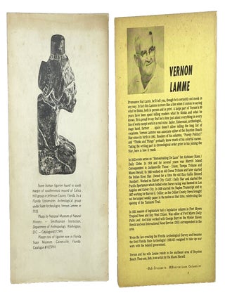 Florida Lore & More Florida Lore by Vernon Lamme, Signed First Editions, 1973-78