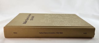 Italian Opera in London 1760-1800
