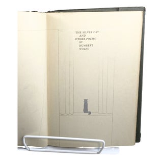 The Silver Cat and Other Poems Humbert Wolfe Limited Edition, Dust Jacket, 1928